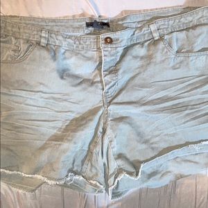 Olive Green H&M Cut Off Shorts